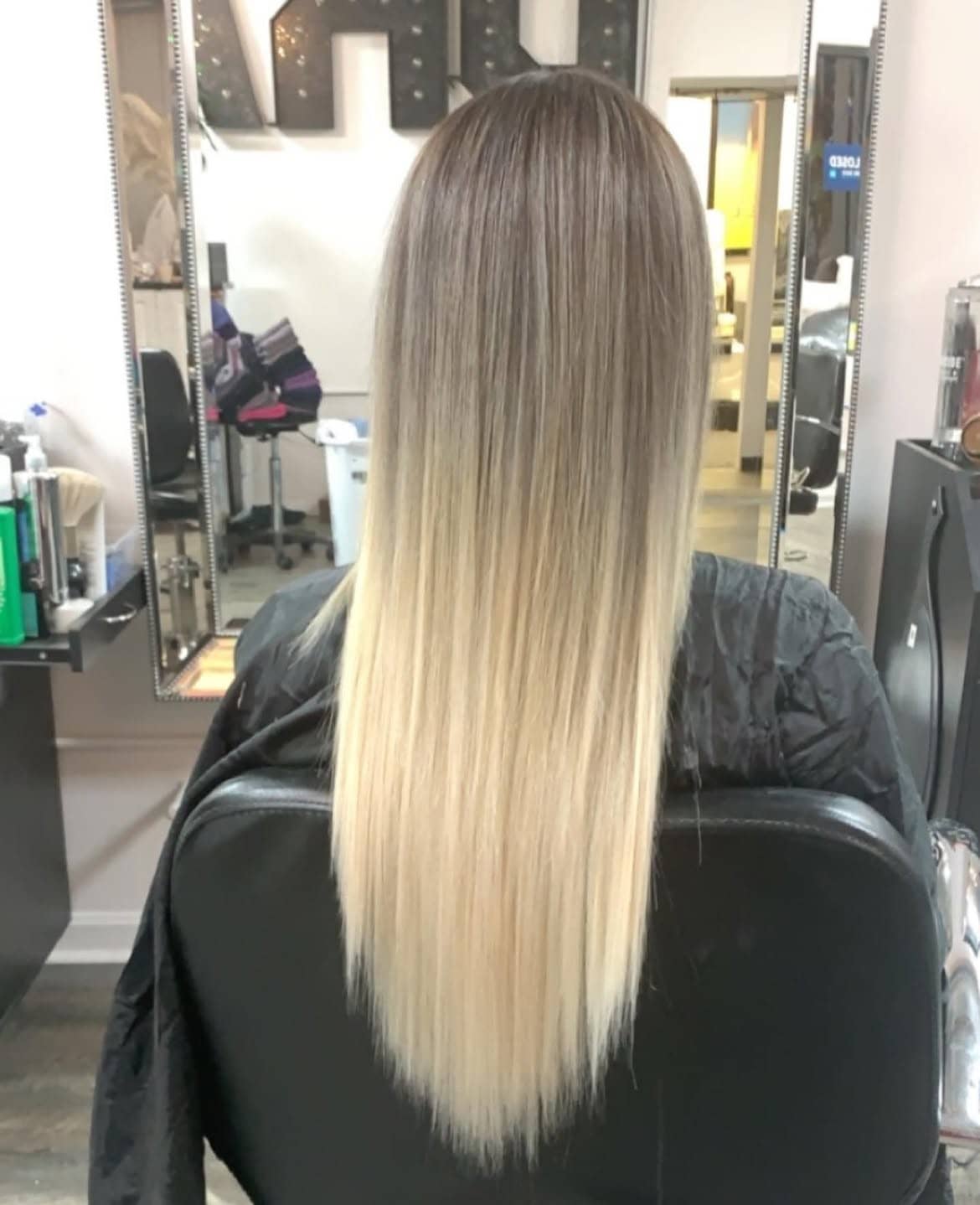 Hair color and extensions installed